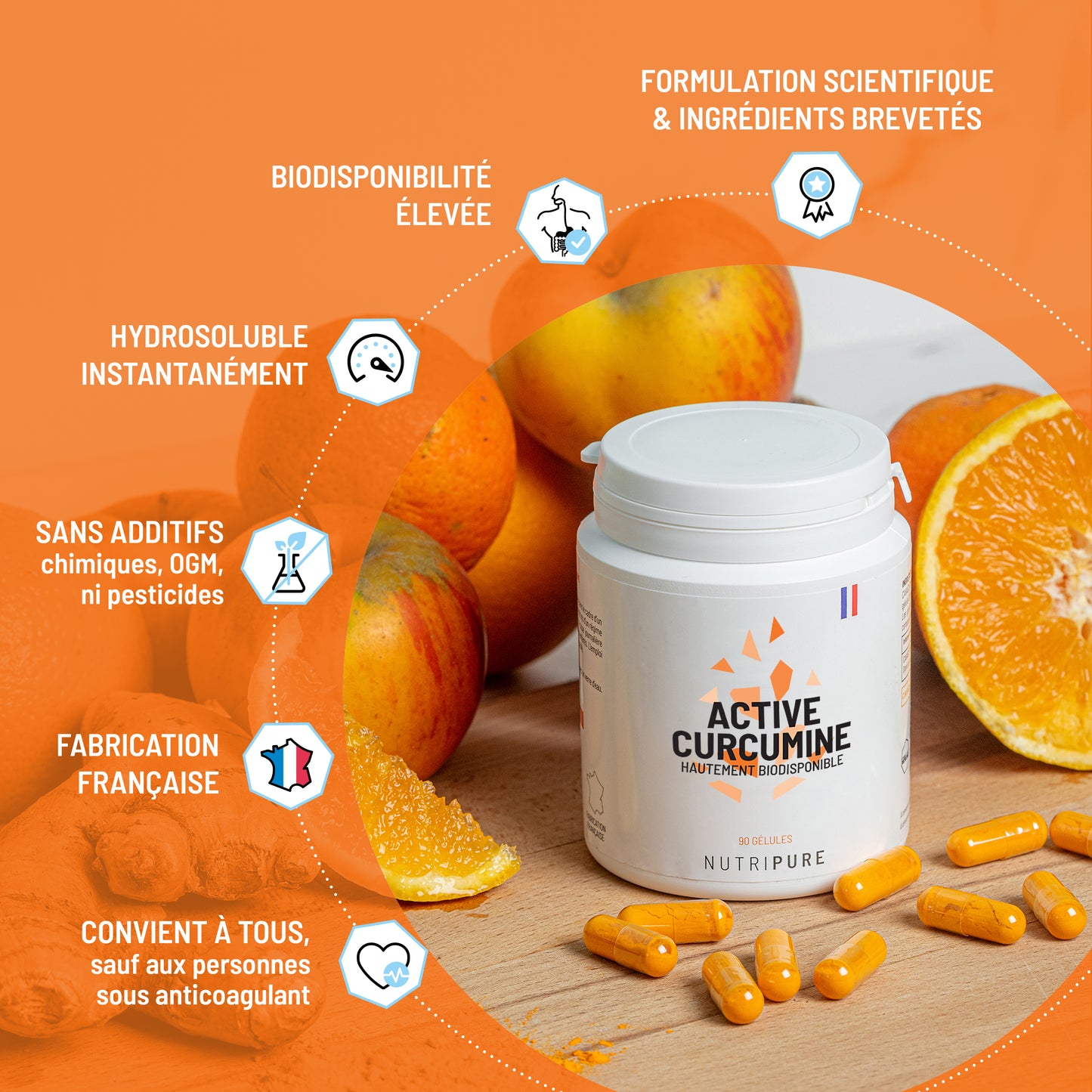 ACTIVE CURCUMINE 270 GÉLULES NUTRIPURE