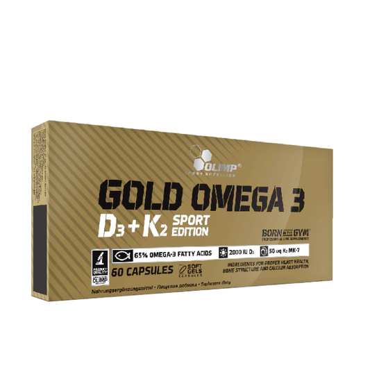 GOLD OMEGA 3 D3+K2 SPORT EDITION 60 GÉLULES
